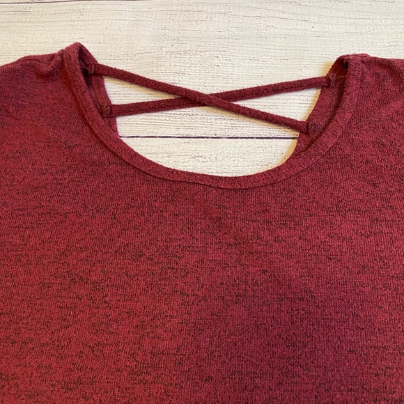 Burgundy lightweight tunic - Picture 2 of 4